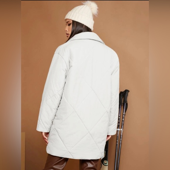 Shawl Collar Puffer Coat - Picture 2 of 7